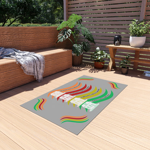 Outdoor Rug Featuring a Brainteasing Puzzle