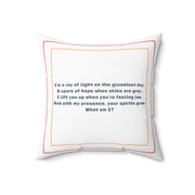 Picasso-esque "The Dream" Square Pillow Featuring a Brainteasing Riddle