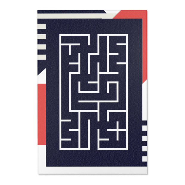 Area Rug Featuring a Maze Puzzle