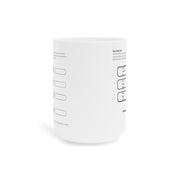 White Ceramic Mug Featuring a "Word Warp" Puzzle