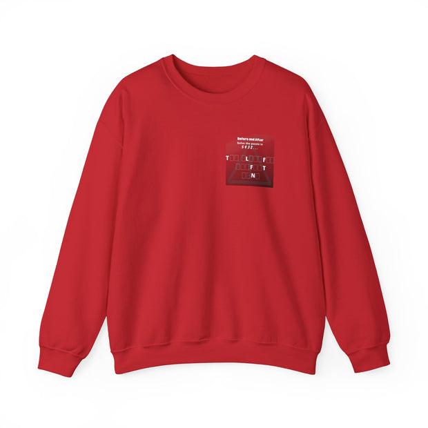 Unisex Heavy Blend™ Crewneck Sweatshirt Featuring a "Before & After" Puzzle