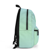 Blue Green Backpack Featuring a "Count the Rectangles" Puzzle