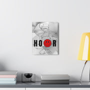 Gallery Wall Canvas Featuring a "Happy Hour" Rebus Puzzle