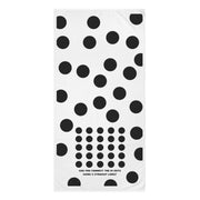 Mink-Cotton Towel Featuring a "Connect the Dots" Puzzle