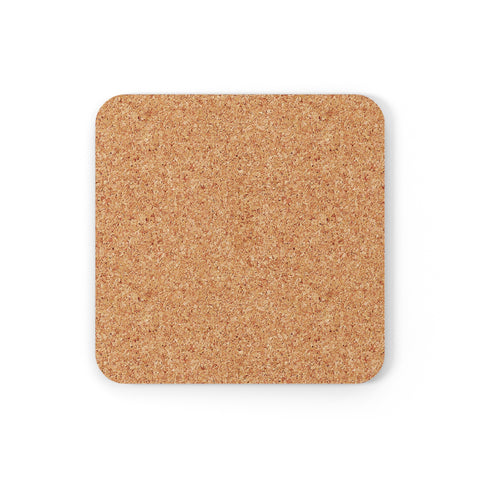 Corkwood Coaster Set Featuring a "Tequila Sunrise" Rebus Puzzle