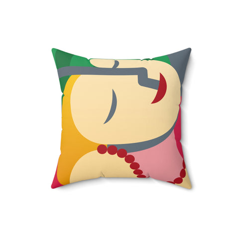 Picasso-esque "The Dream" Square Pillow Featuring a Brainteasing Riddle