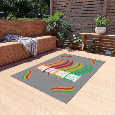 Outdoor Rug Featuring a Brainteasing Puzzle