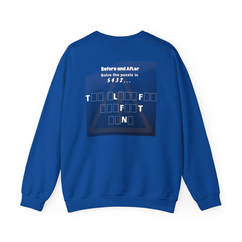 Unisex Heavy Blend™ Crewneck Sweatshirt Featuring a "Before & After" Puzzle