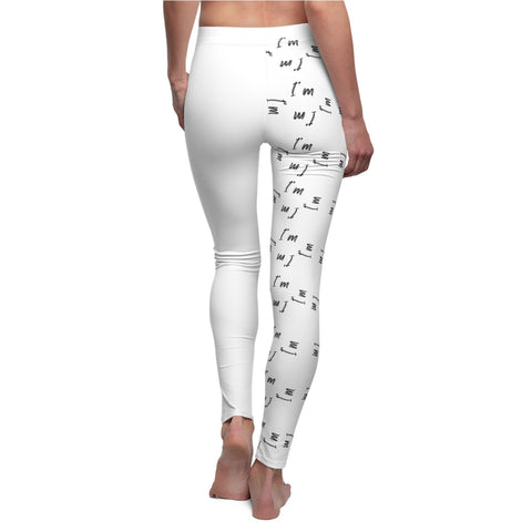 Women's Casual Leggings Featuring an "I'm Always Right" Rebus Puzzle